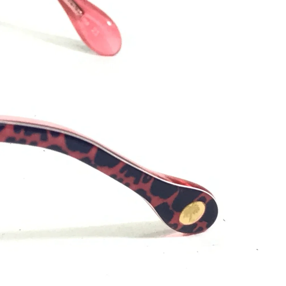 Lilly Pulitzer Eyeglasses Frames Ella TO Brown Pink Cat Eye Full Rim 48-15-130